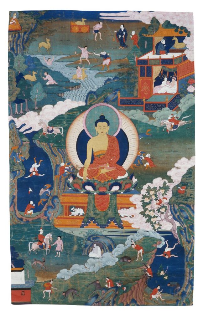 Buddha a příběhy z jeho života, Tibet, konec 17.století