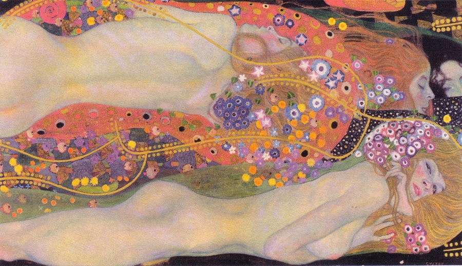 Gustav Klimt, Vodní hadi II, 1904/1906-07