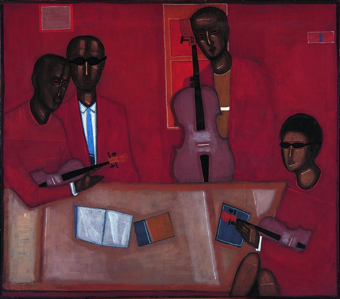 Kvartet, 1962, olej na plátně, 70x80 cm