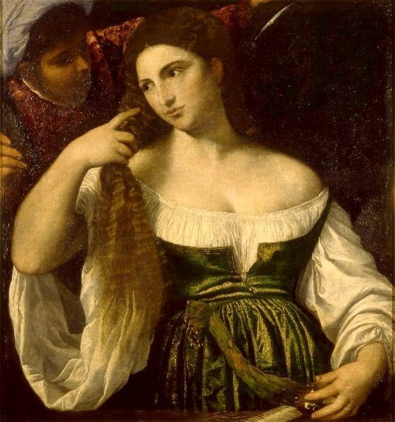 35 / 5 000 Výsledky překladu Titian, Toilet of a Young Woman, 1513–15
