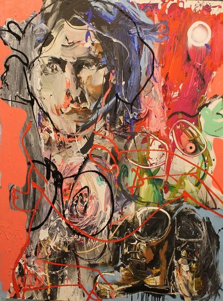 Dan Trantina: Leni Riefenstahl, 2018, olej na plátně, 160x120 cm