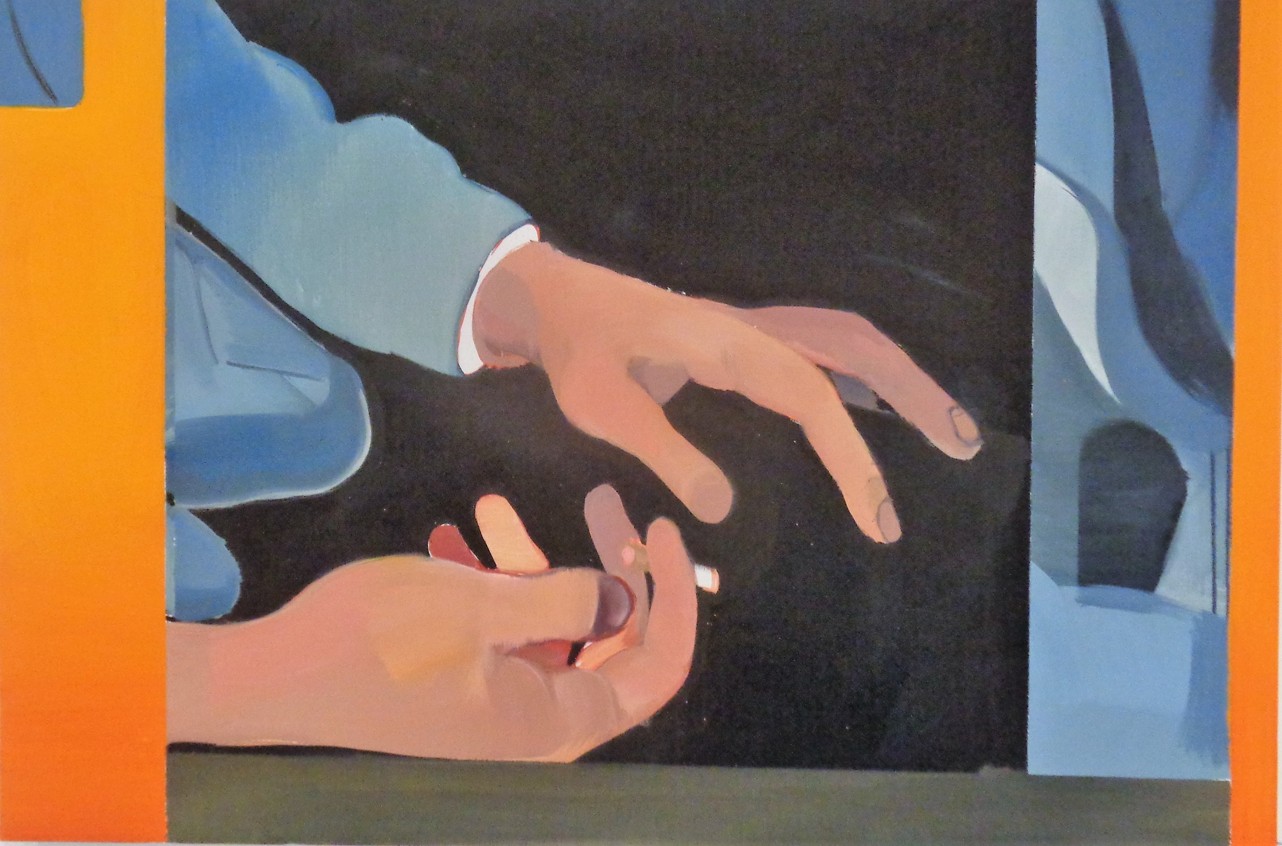  Michal Drozen: Cigareta, olej na plátně, 2020