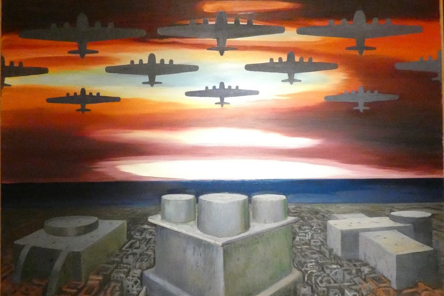 Válka v jižních mořích, 2015, olej na plátně