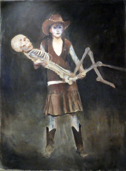 Alexander Tinei: Skeleton (Kostlivec), 2011, olej na plátně