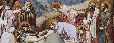 umění online, Giotto: Oplakávání Krista (výřez)